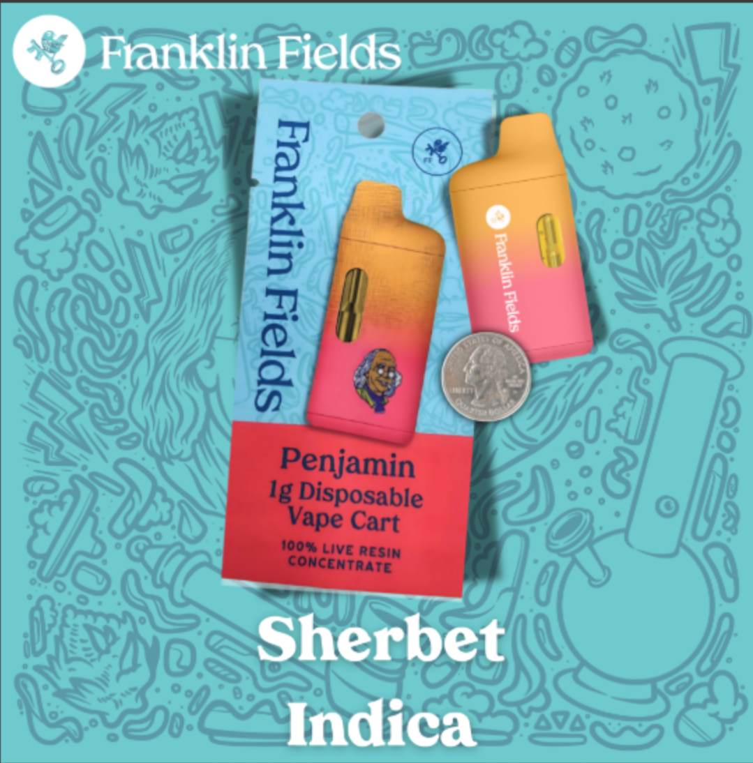 FRANKLIN FIELDS PENJAMIN | LIVE RESIN DISPOSABLE | SHERBET