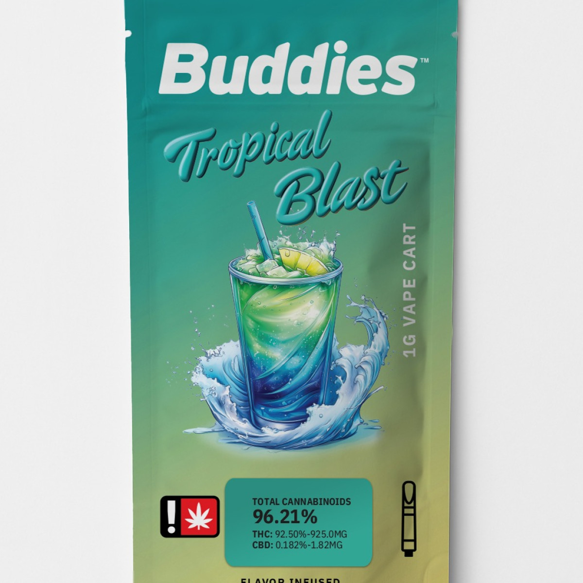 Buddies Flavors - Tropical Blast (H) - Flavored Distillate Cartridge 1g