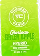 Thunder Canna - Glorious Green Apple - 200mg Gummies