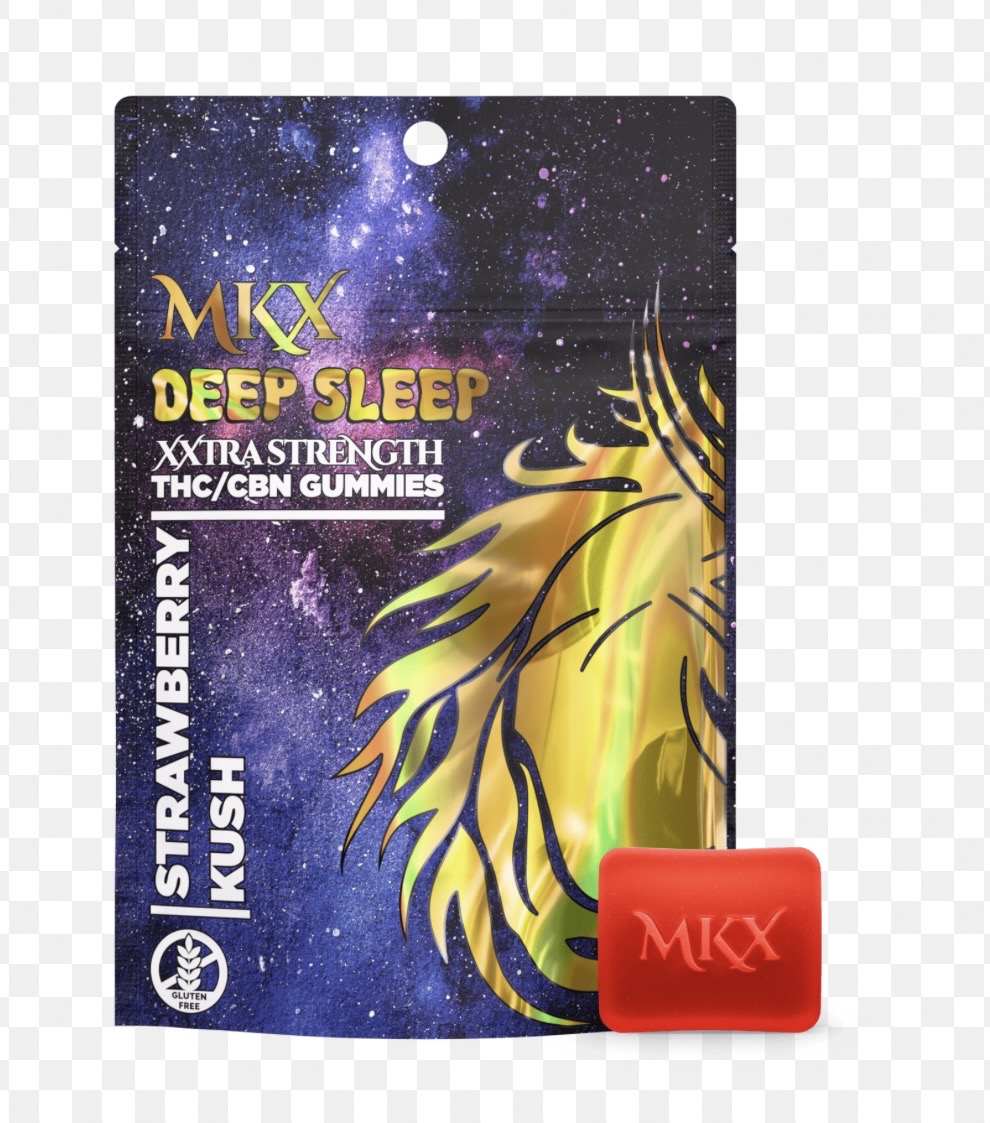MKX Deep Sleep Gummies Strawberry Kush 200mg