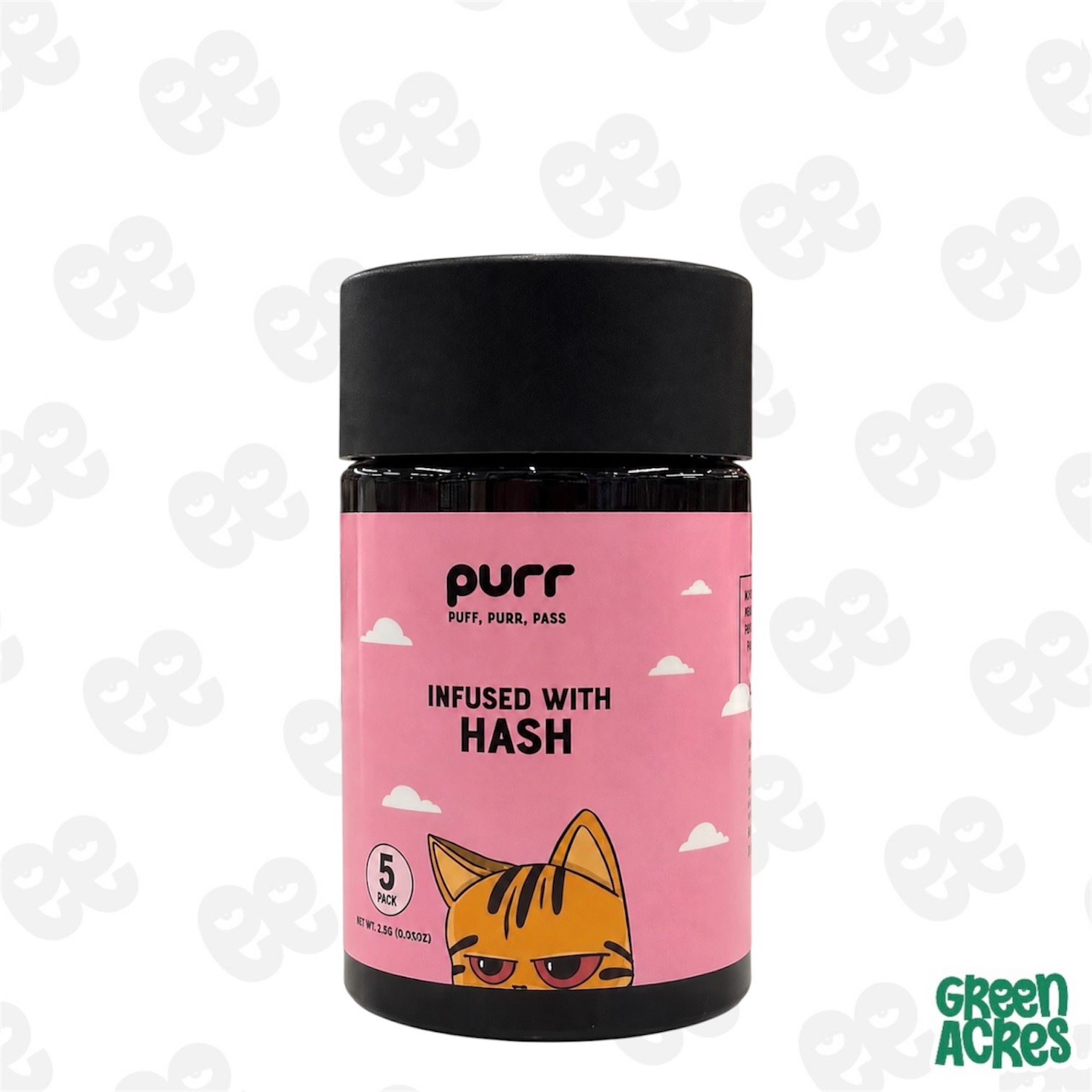 Purr: Crazy Smackz 5-Pack Hash Infused Prerolls (.5g x 5)