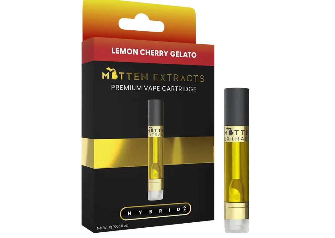 Mitten Extracts - Cartridge 1g - Lemon Cherry Gelato - Hybrid