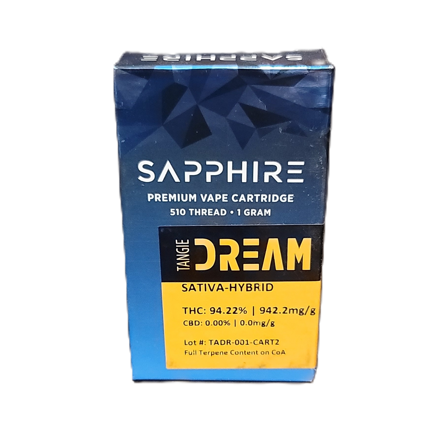 Sapphire | 1g vape cart | Tangie Dream