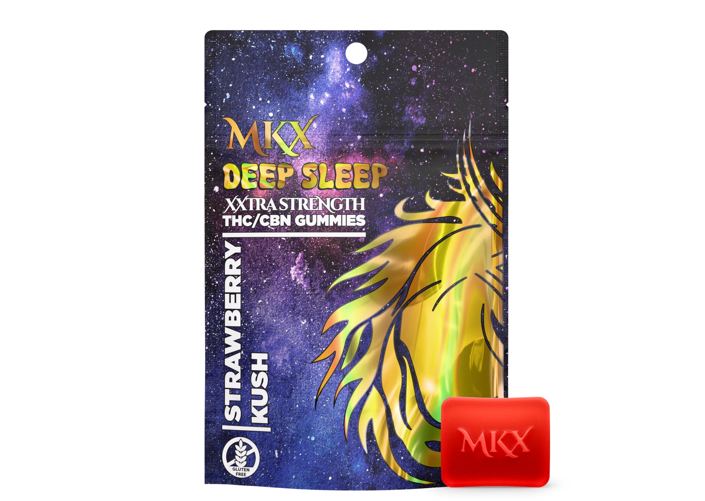 MKX Deep Sleep 200mg Gummies - Strawberry Kush