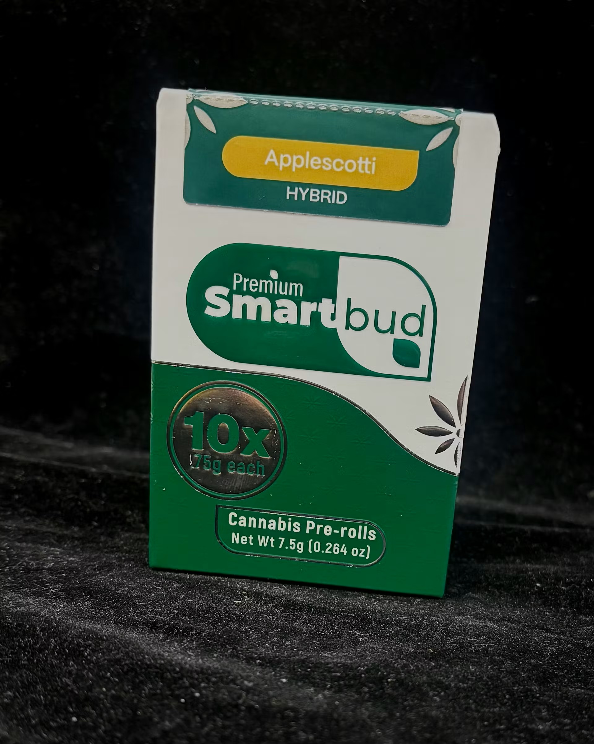 Smart Bud | Preroll | Applescotti | 0.75g | 10-Pack | 7.5g | Hybrid | THC 30.18%