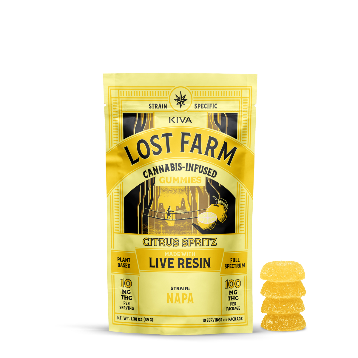 Lost Farm 'Citrus Spritz x Napa' Live Resin Gummies [10pk]