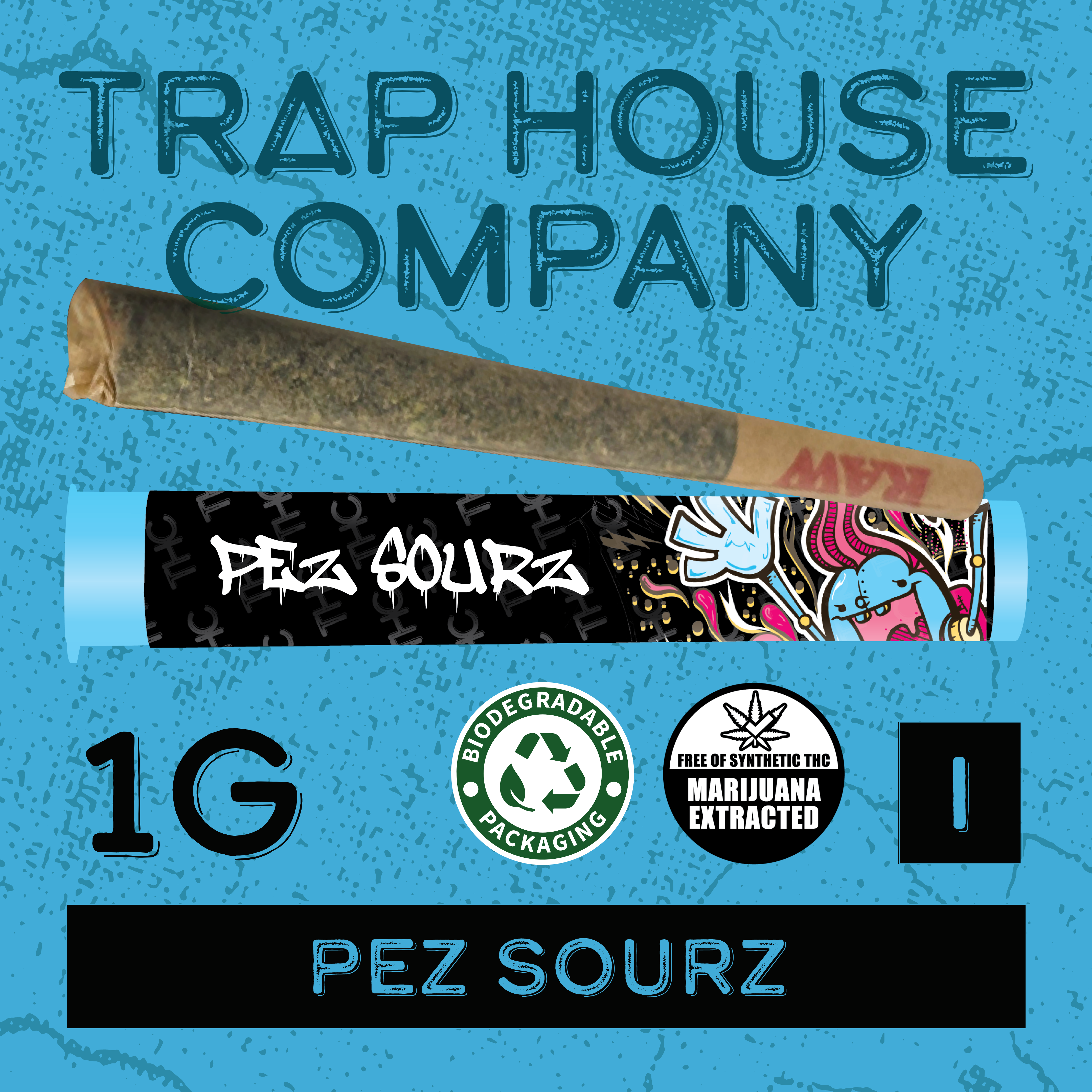 THC Preroll - Pez Sours