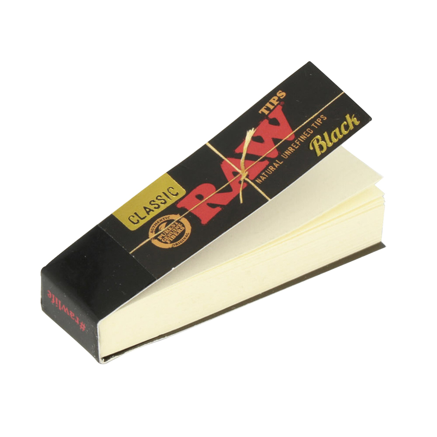 Black Classic Natural Tips by RAW
