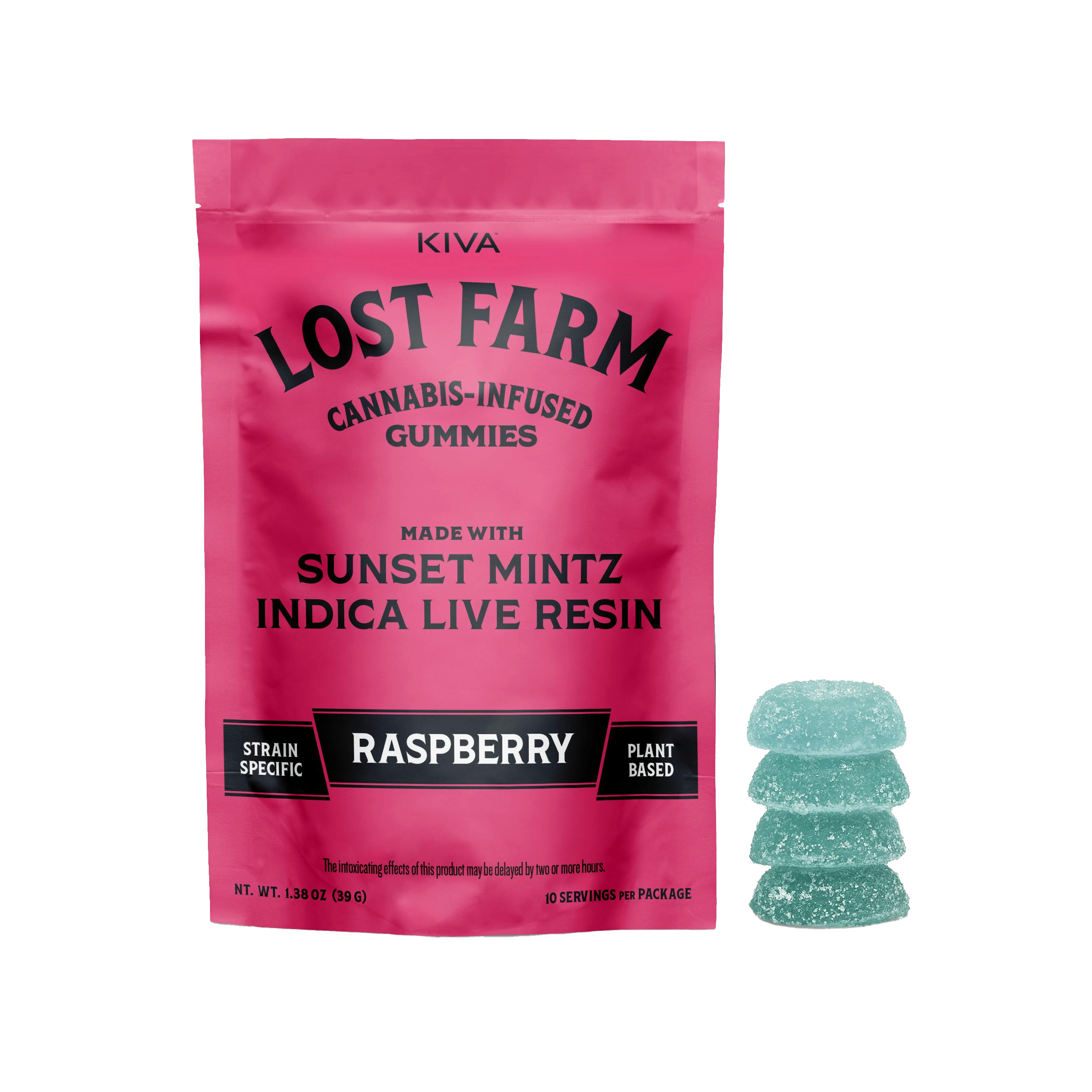 Sunset Mintz x Raspberry | Gummies | Live Resin | 100MG