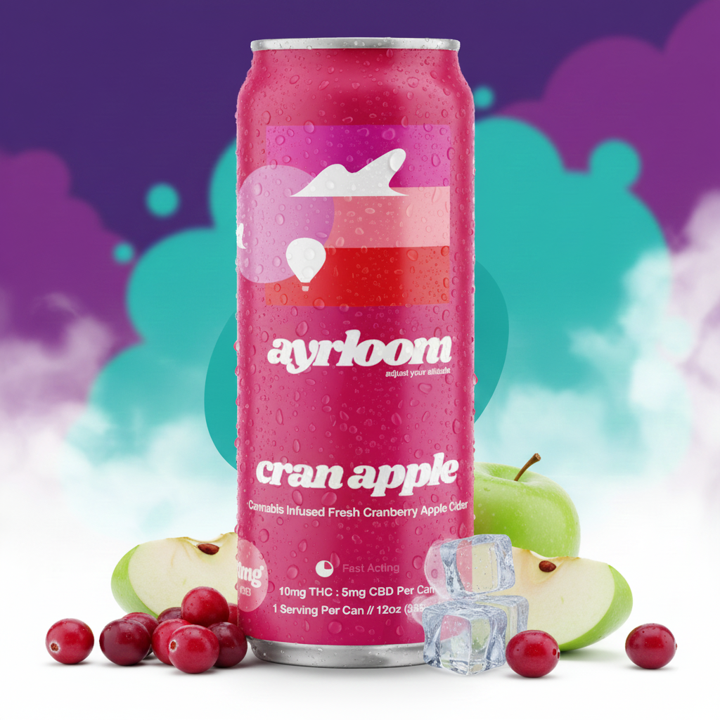 Ayrloom | Cranberry Apple | 2:1 | 10MG THC : 5MG CBD| Singles