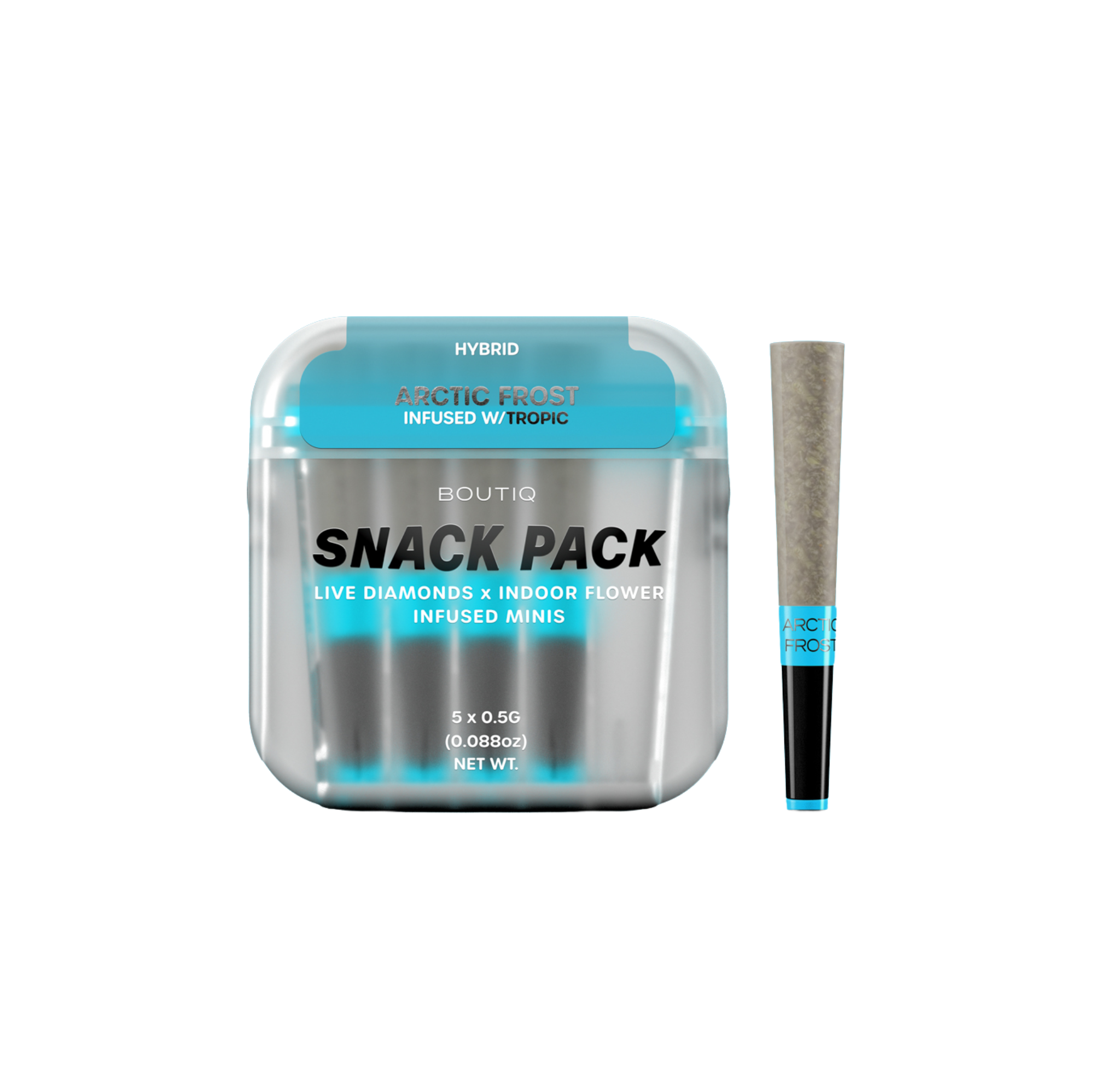 Boutiq Arctic Frost X Tropic 5pk Diamond infused Prerolls