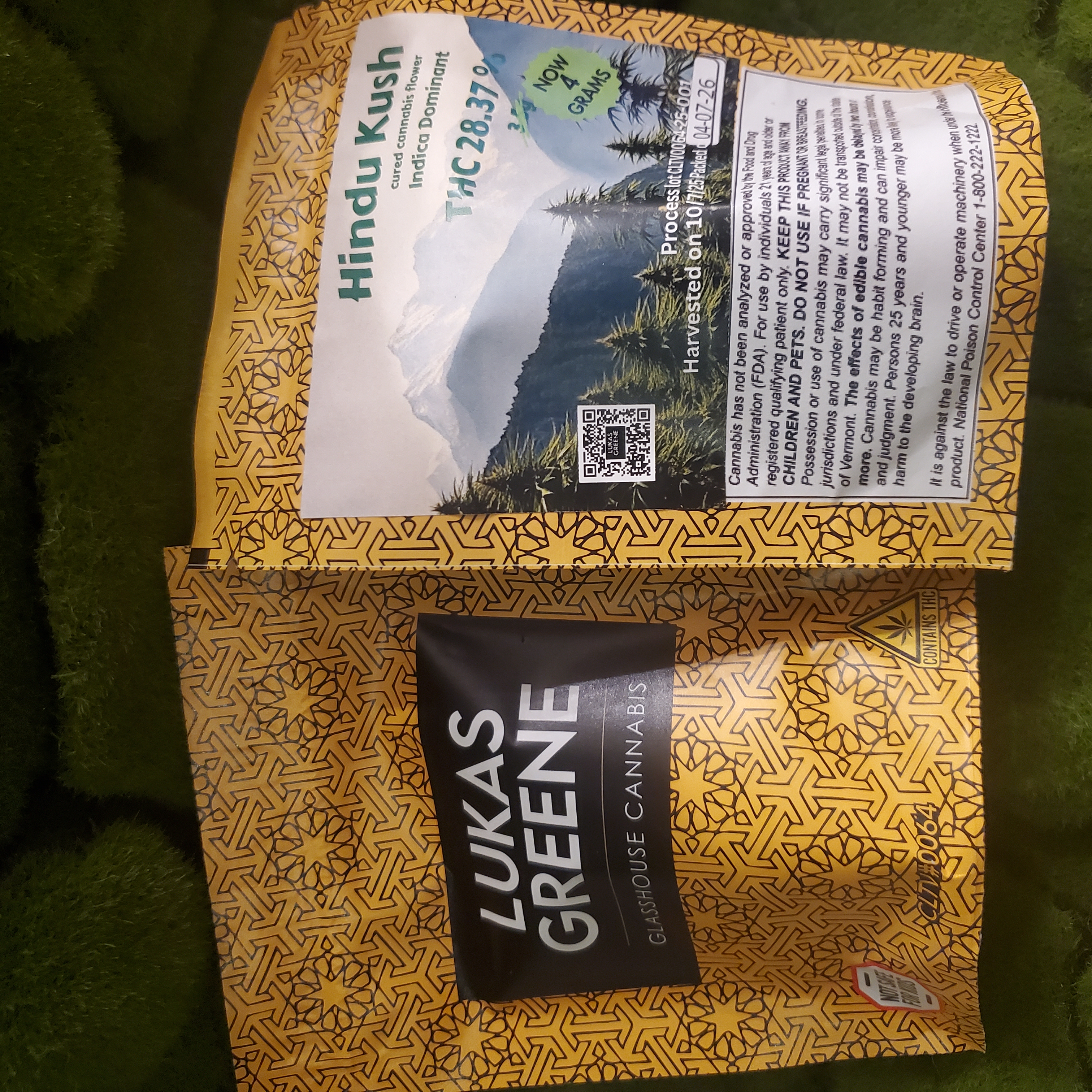 Pre Pack | Hindu Kush | Lukas Greene Glasshouse Cannabis