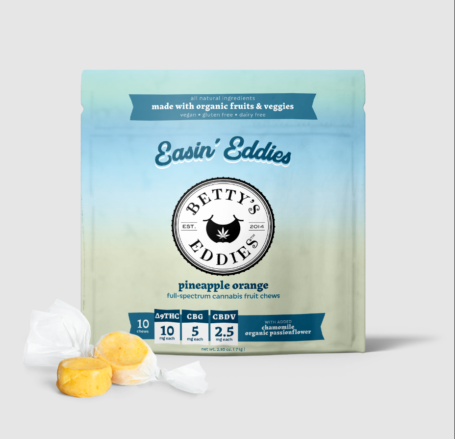 50mg Vegan Betty's Eddies Taffy - Pineapple Orange