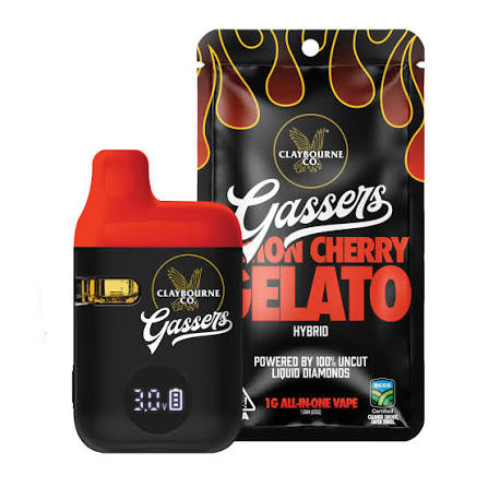 Claybourne Lemon Cherry Gelato Vape AIO 1g