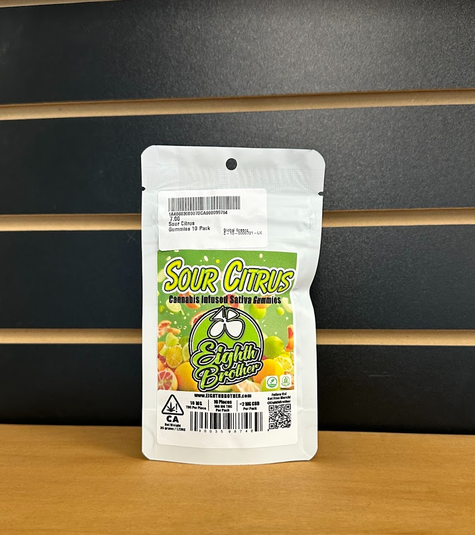 Sour Citrus Gummies 10 Pack