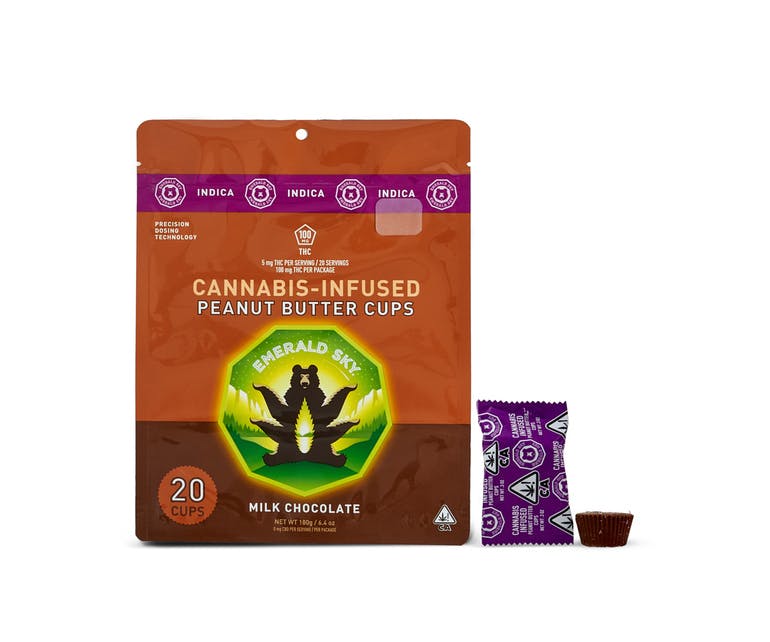 Emerald Sky — Indica Peanut Butter Cups 100mg - 100mg