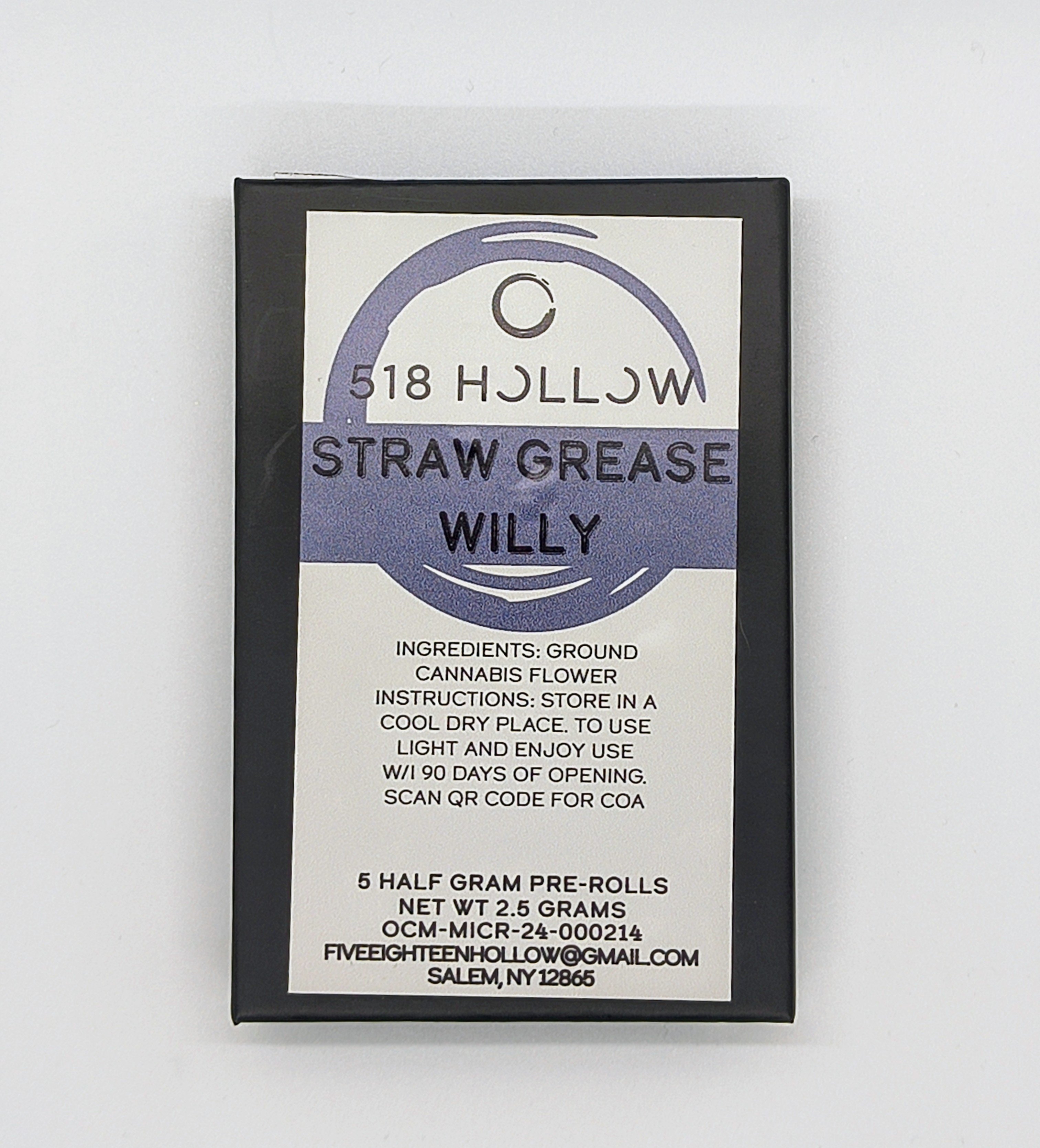 Straw Grease Willy - .5g Preroll 5pk