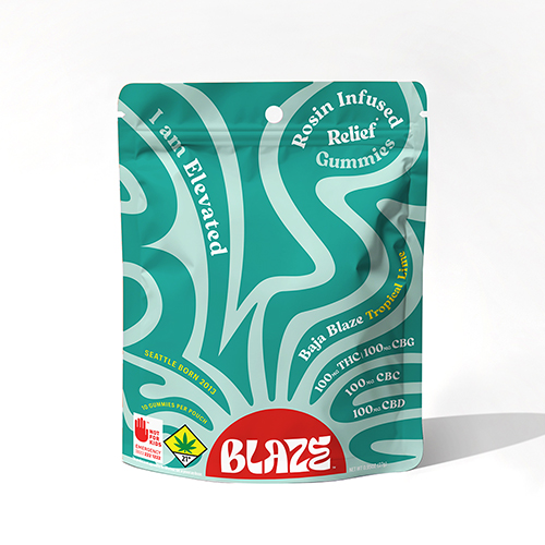 BLAZE GUMMY - Baja Blaze Rosin Gummy 1:1:1:1 10PK