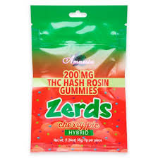 Amnesia | Zerds | Cherry Pie | 200mg | Hash Rosin Gummies