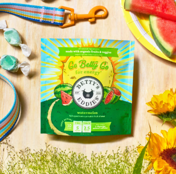 Go Betty Go Watermelon Gummies (10mg THC: 2.5mg THCv) 2pk | 50mg