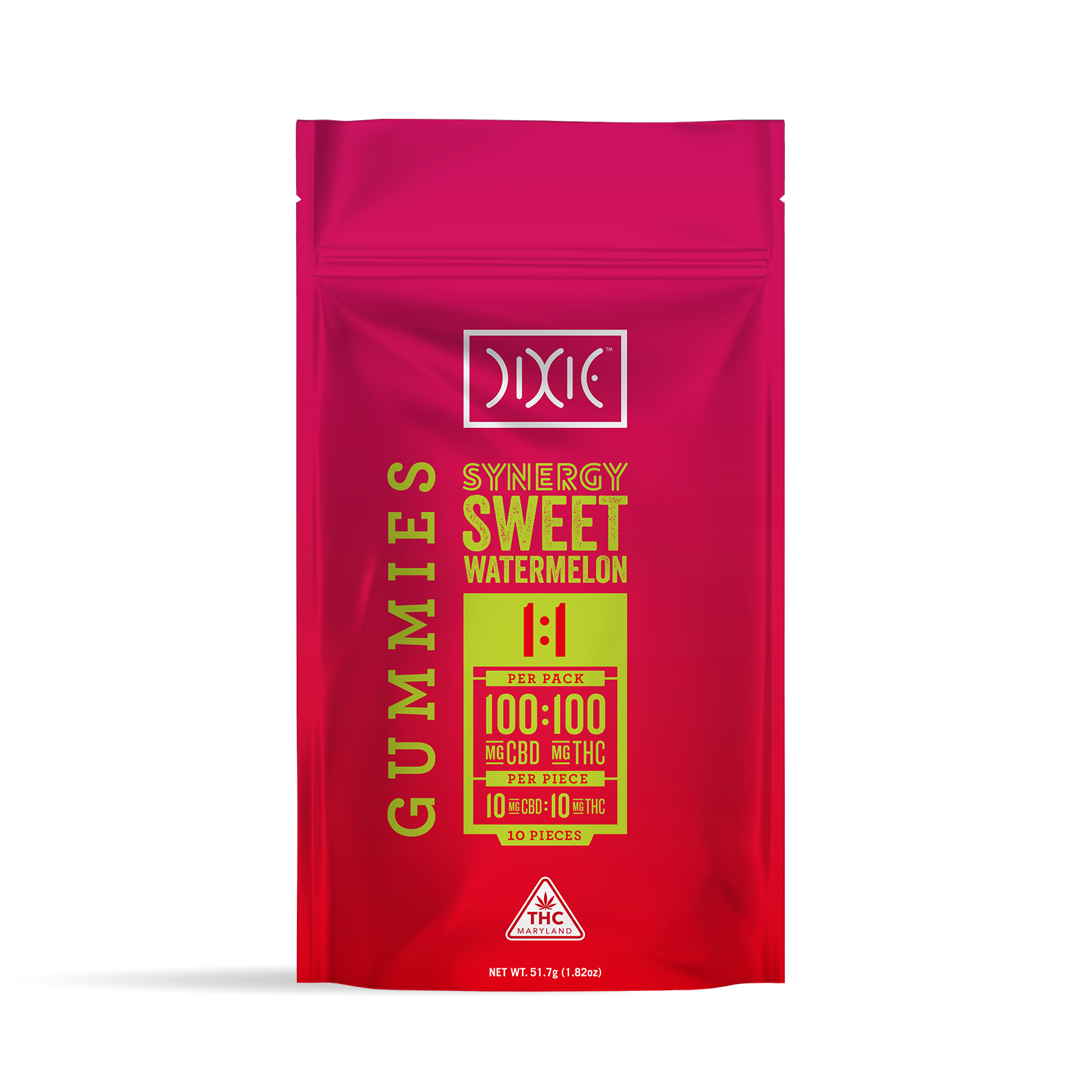 Sweet Melon 1:1 THC:CBD Gummies 10ct | 100mg