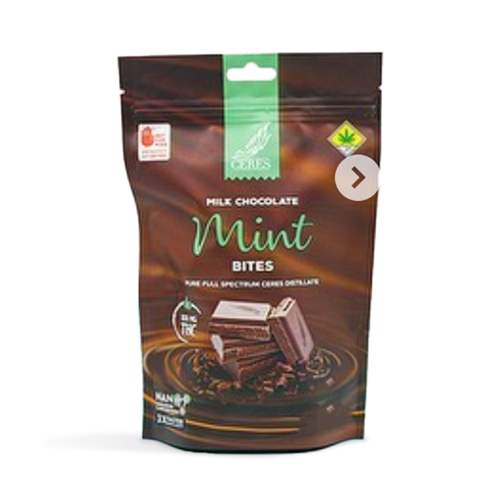 Mint Chocolate Indica Bites 10-Pack | 100mg