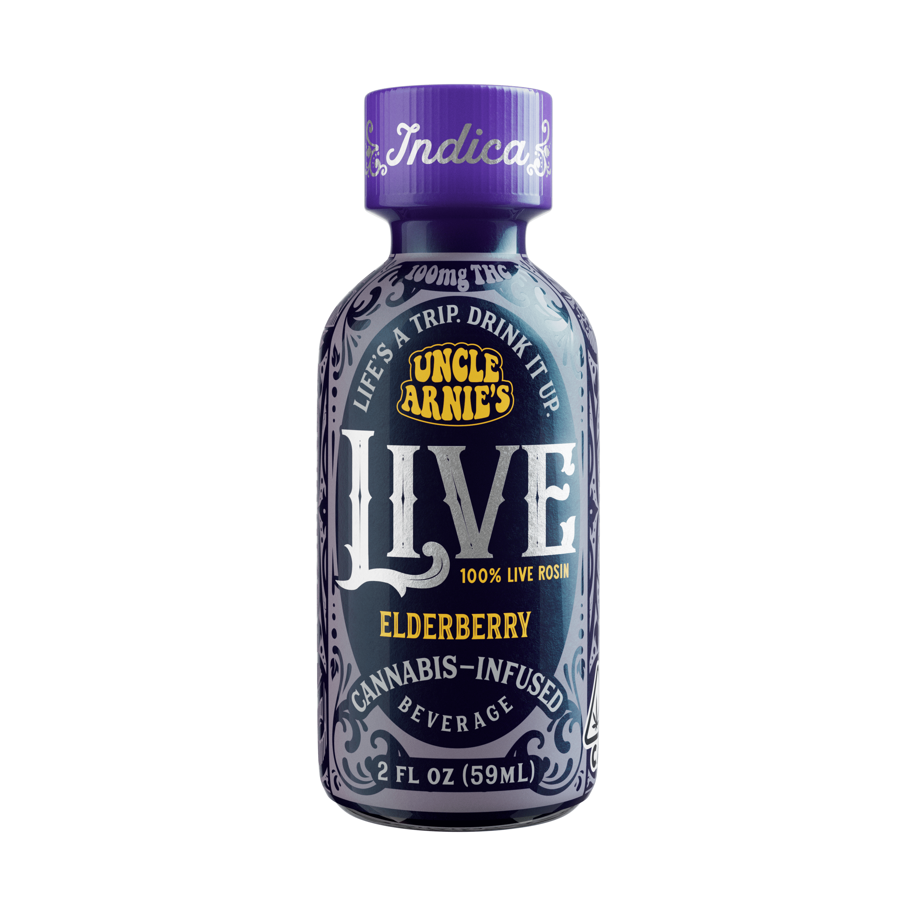 Uncle Arnie's - Elderberry (i) - Live Rosin Shot - 2oz/100mg