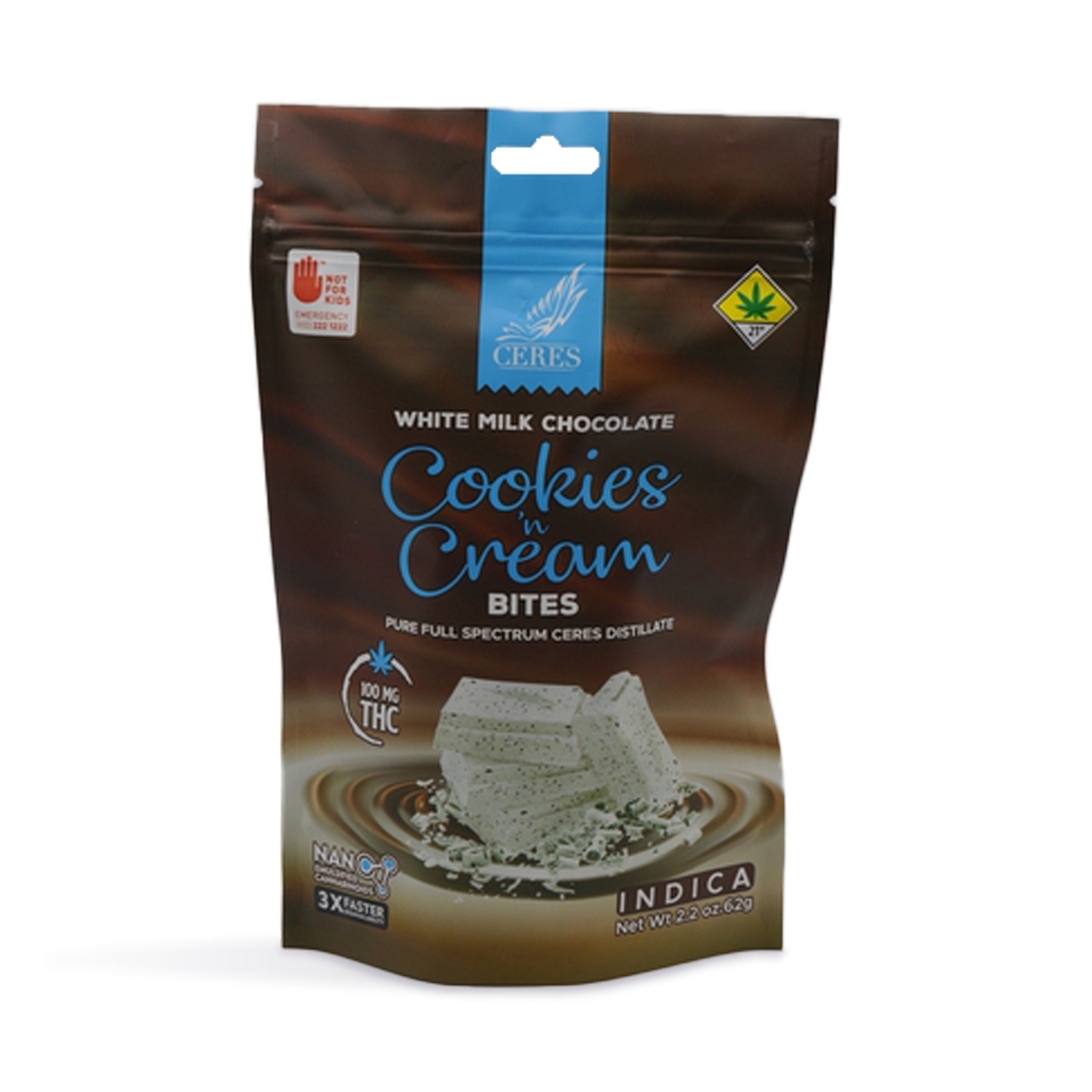 Cookies 'N Cream Bites Indica 10-Pack | 100mg