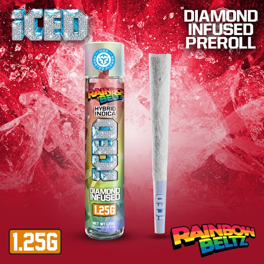 Iced - Rainbow Beltz - 1.25G Infused Preroll