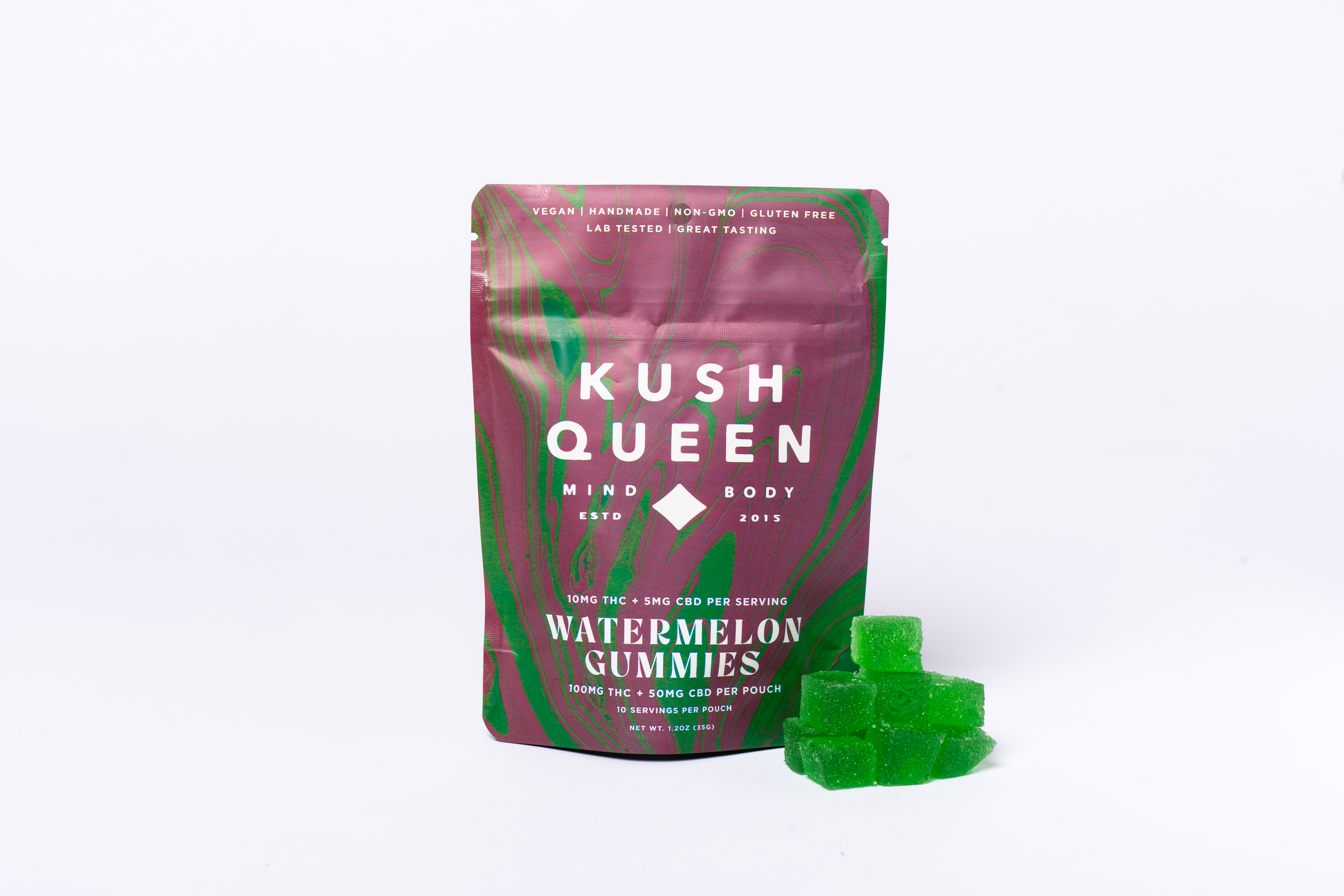 Kush Queen Watermelon 2:1 THC:CBD Gummies