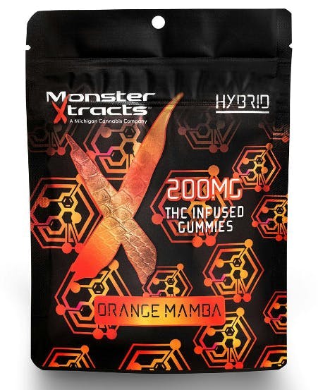 MONSTER | 200MG GUMMIES | ORANGE MAMBA