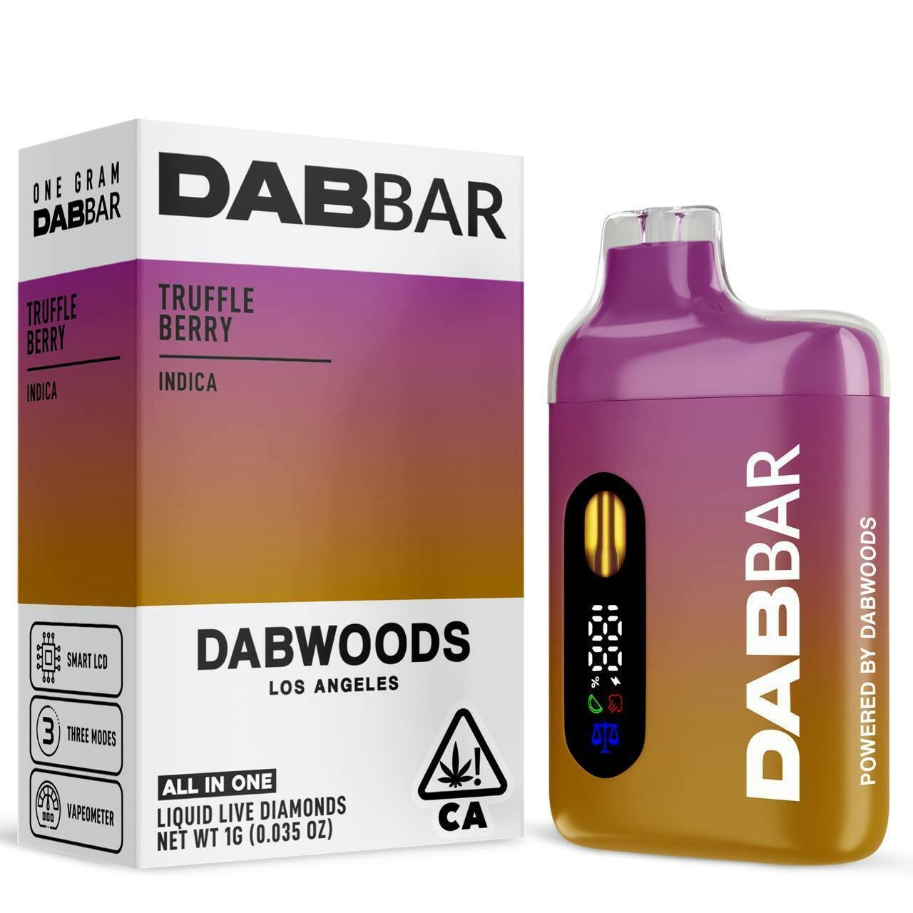 Dabwoods - Truffle Berry - Disposable Cart 1G Liquid Diamonds Indica