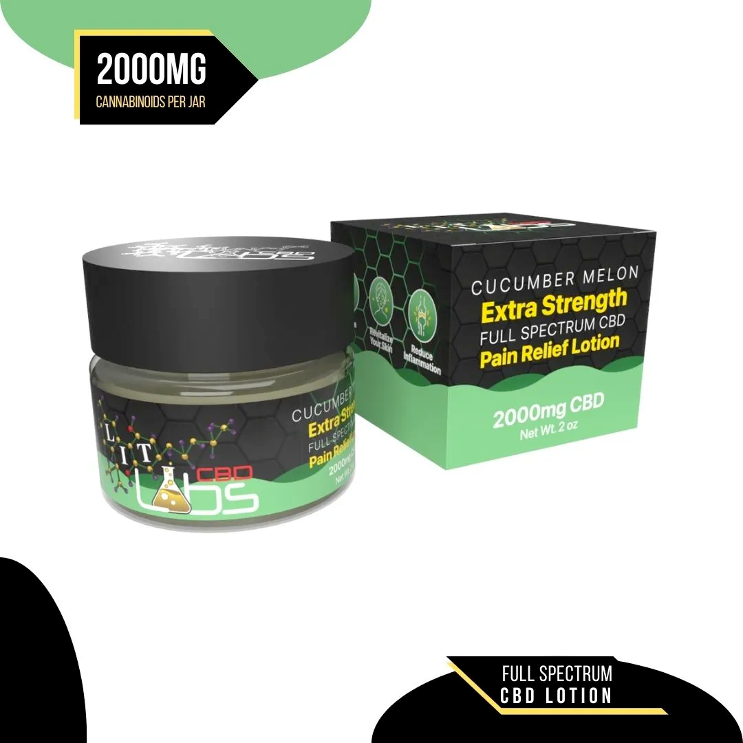 Cucumber Melon - Full Spectrum CBD Lotion - 2,000 mg