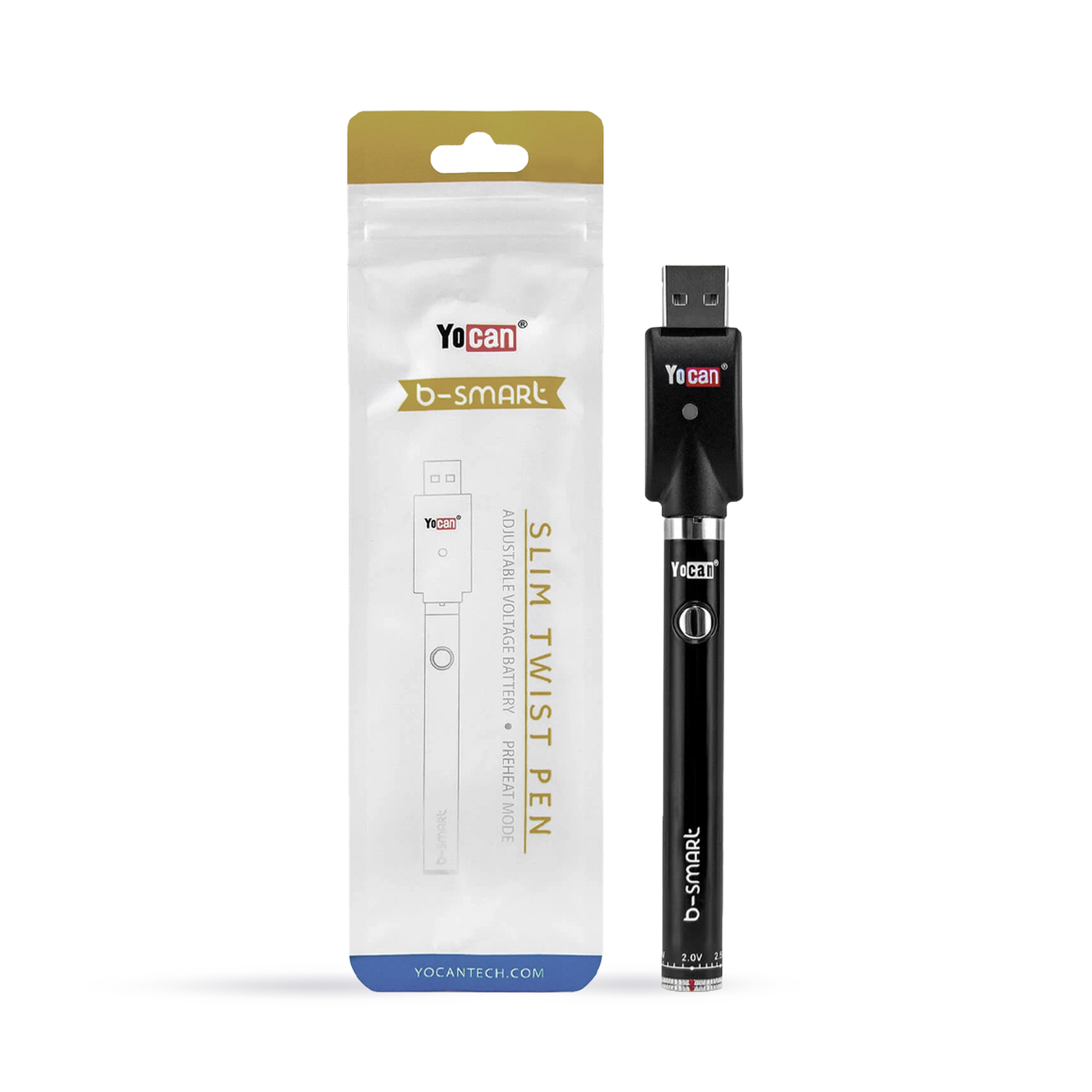 B-smart Slim Twist Pen Battery | Black