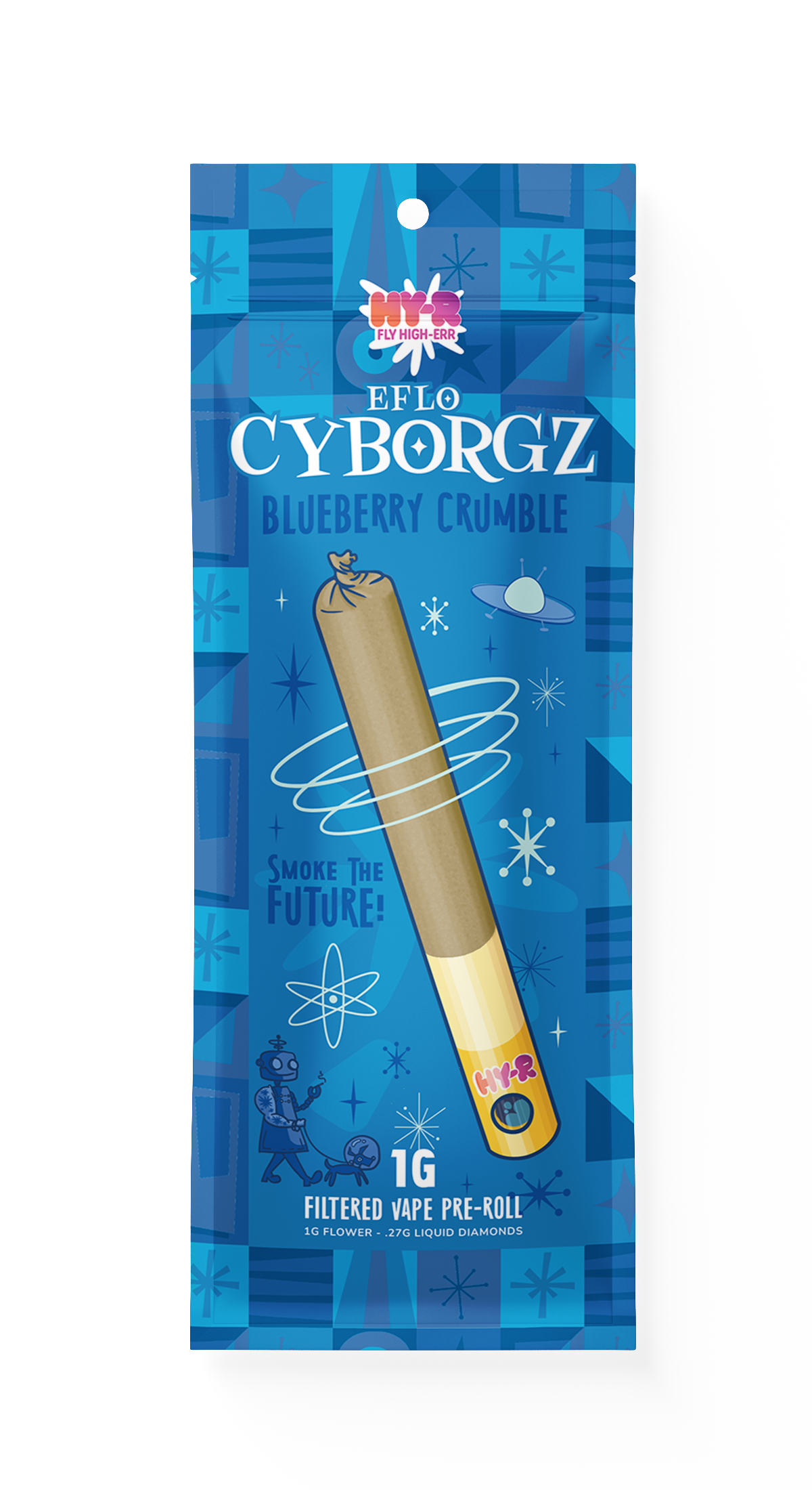 HY-R | ICC PREROLL | CYBORGZ BLUEBERRY CRUMBLE