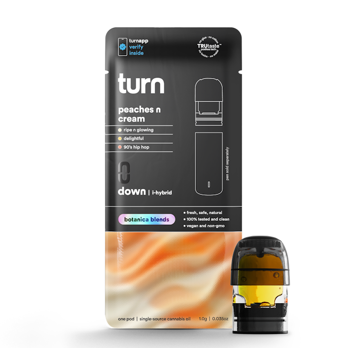 Turn | Down | Botanica Blends | Pod | Peaches n Cream | 1g
