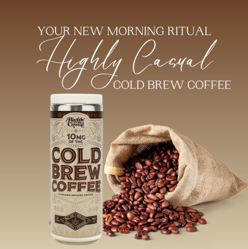 Highly Casual - Cold Brew 10mg THC 80mg Caffeine