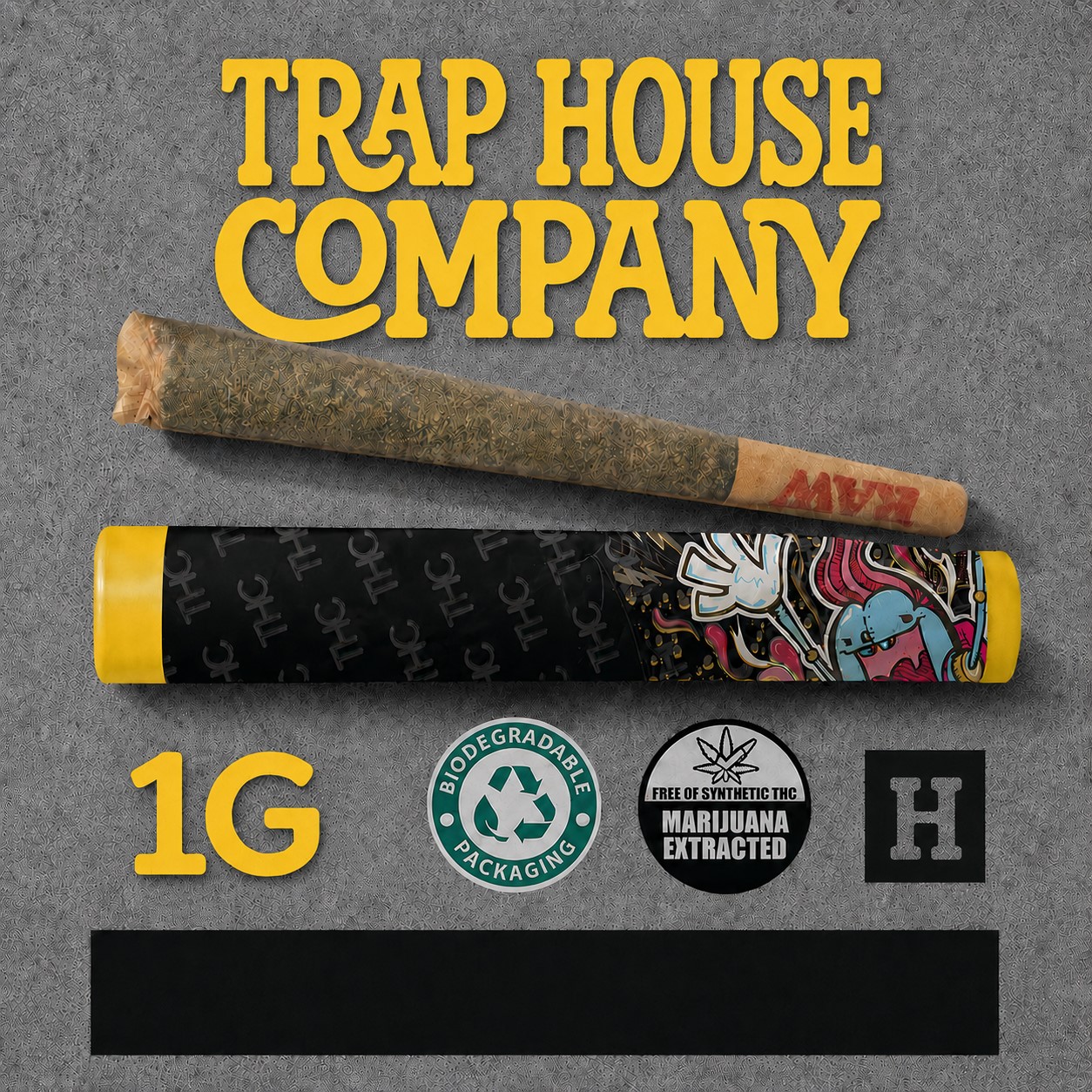 Trap House Company - Black Maple - 1g Pre-Roll