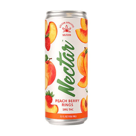 Peach Berry RIngs  Seltzer Infused Beverage| 5mg | Nectar