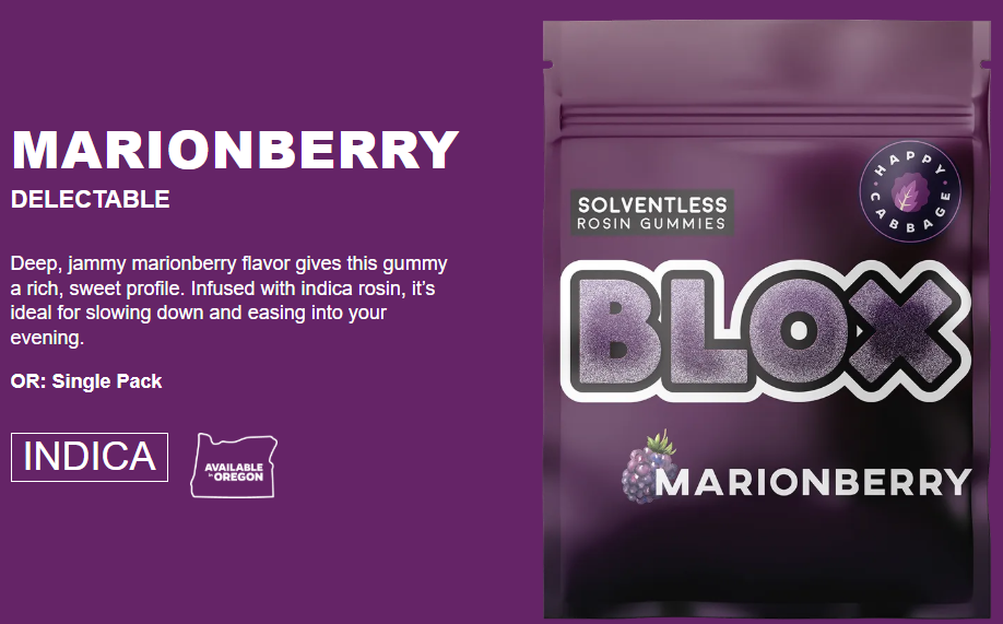 Hash Rosin Gummy | Marionberry