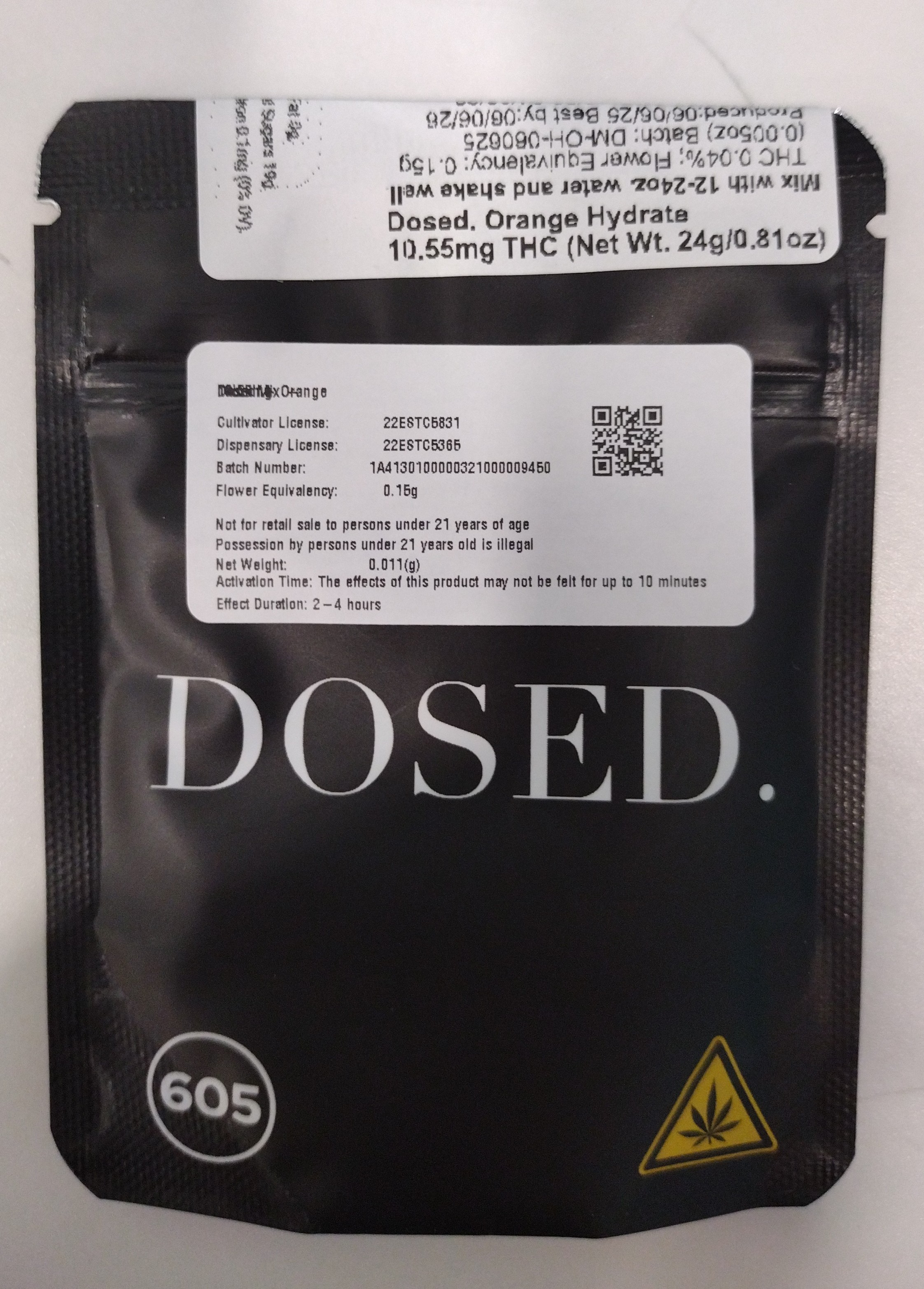 Orange Drink Mix 10.55mg