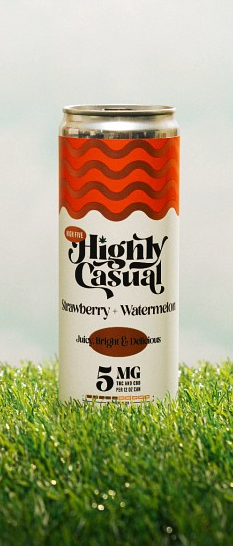 Highly Casual 5mg Seltzer - Strawberry + Watermelon