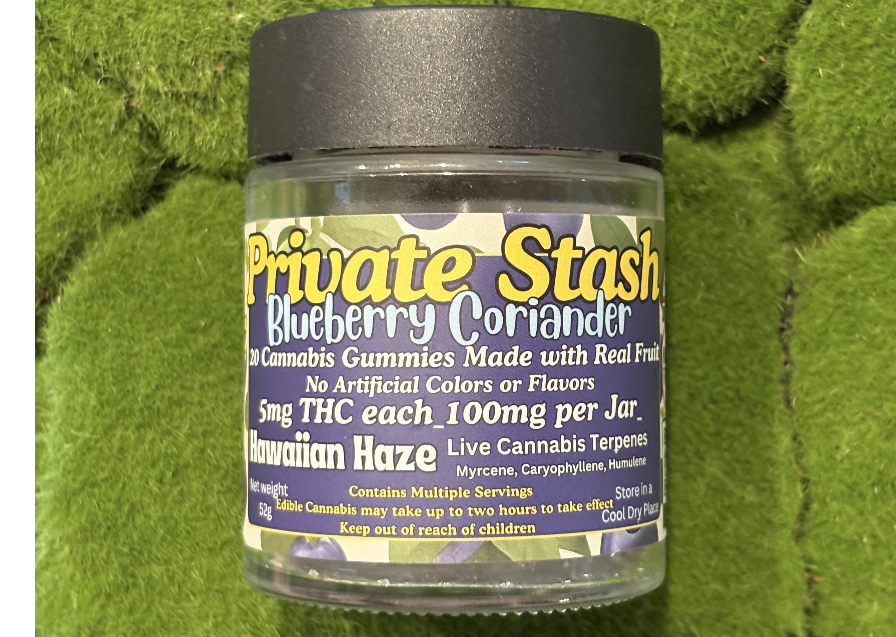 100mg Edible Pack | Blueberry Corriander Sativa Gummies | Tir Na nOg