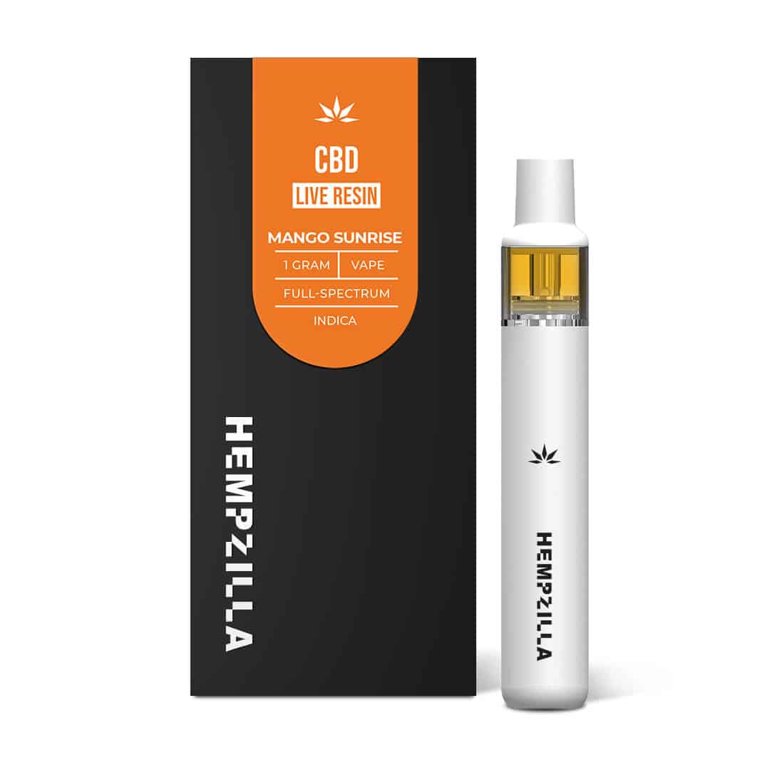 Mango Sunrise CBD Live Resin 1g Disposable Vape