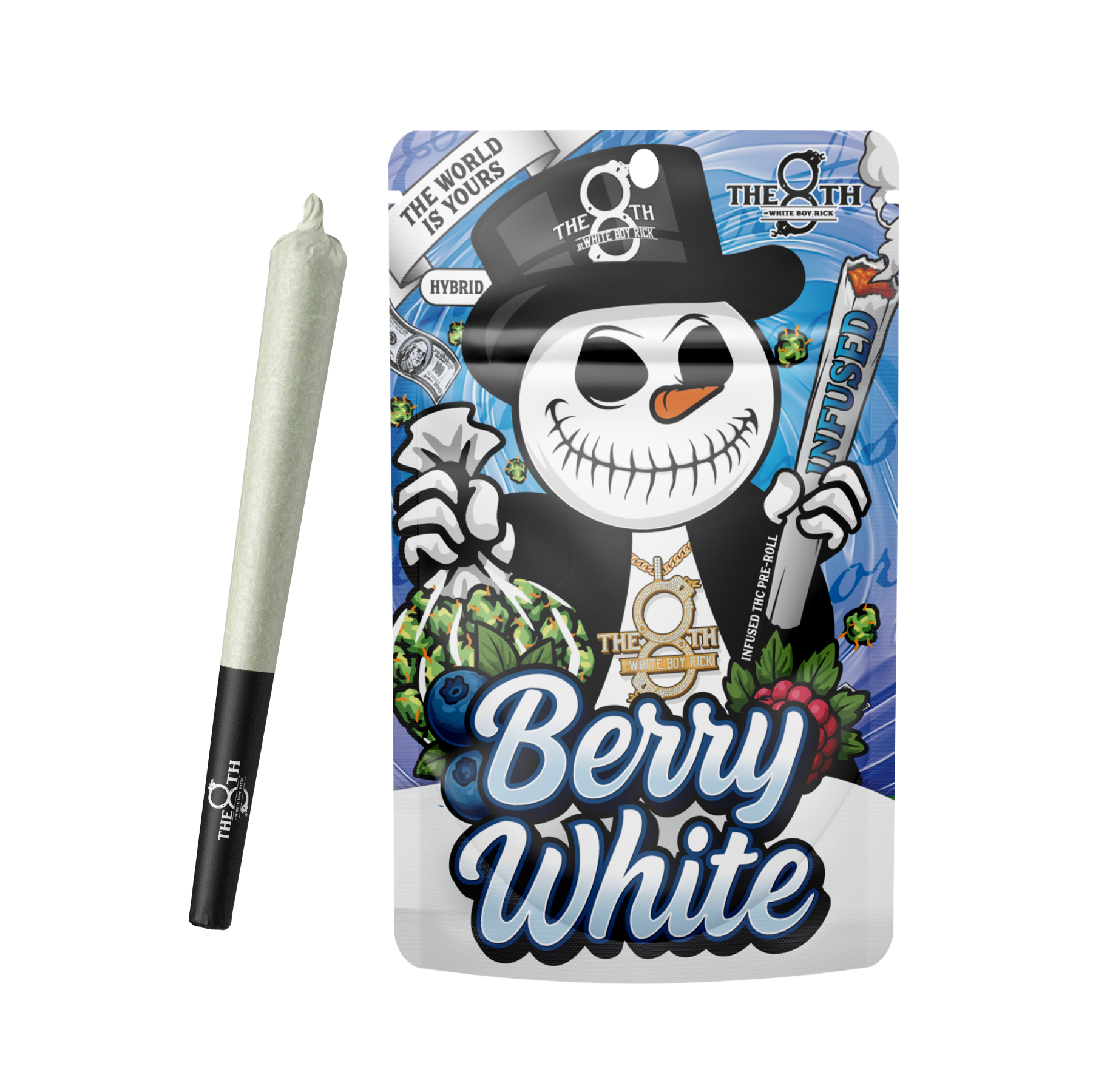 White Boy Rick | 1.2g Infused Pre-Roll | Berry White