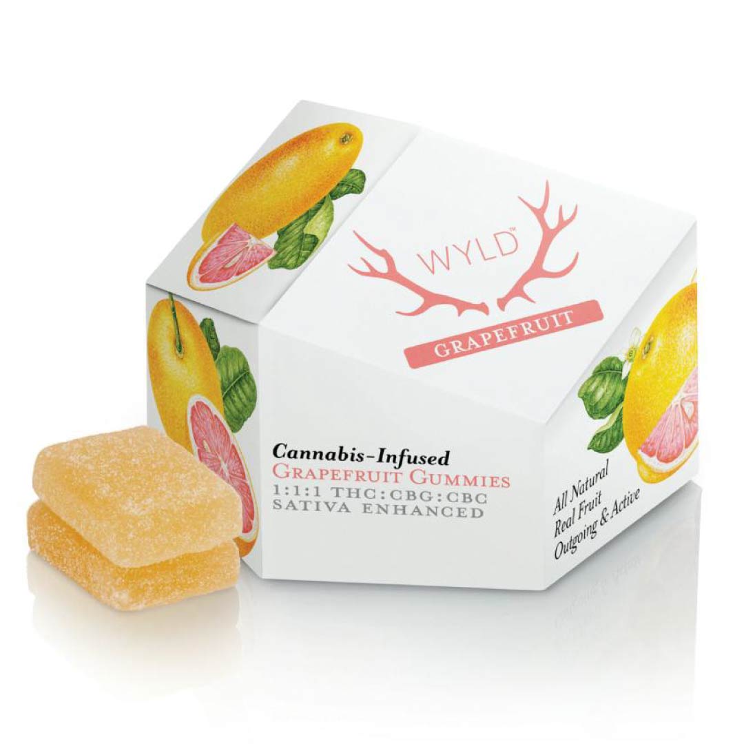 Grapefruit Gummies 1:1:1 THC:CBC:CBG 100mg