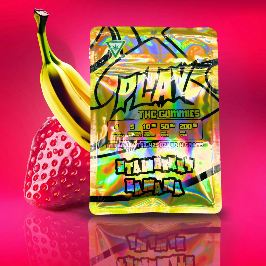 PLAY | 200mg Live Rosin Gummies | Strawberry Banana