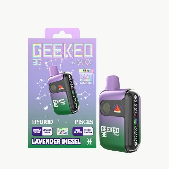 GEEKED by MKX 3g Disposable - Lavender Diesel