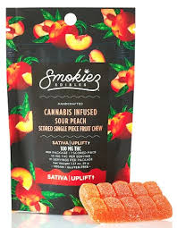 Smokiez Edible Scored Bar Sour Peach 100MG