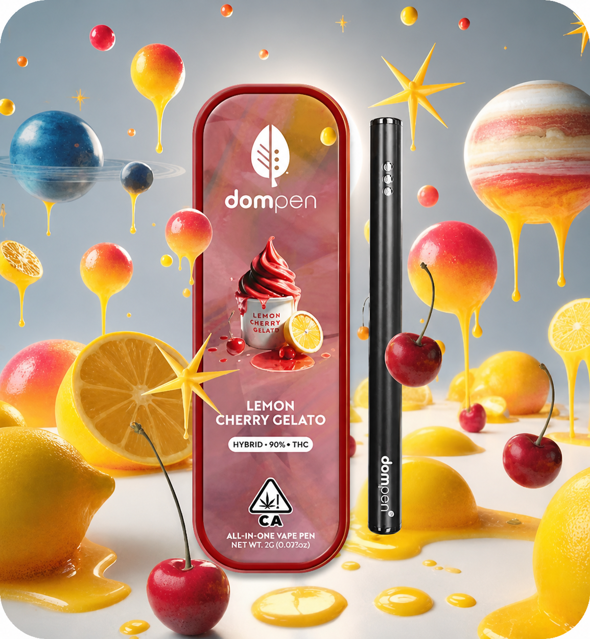 Dompen I Disposable Vape I Lemon Cherry Gelato I 1g